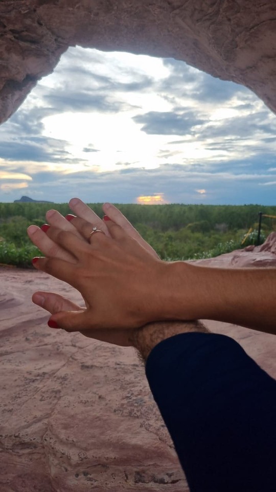 Por do Sol na Pedra Furada -  Jalapão