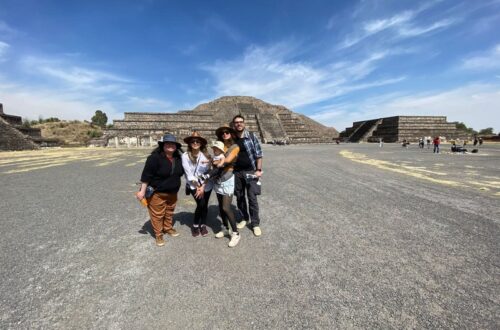 Zócalo, Cidade do México. Vista Pirâmide da Lua