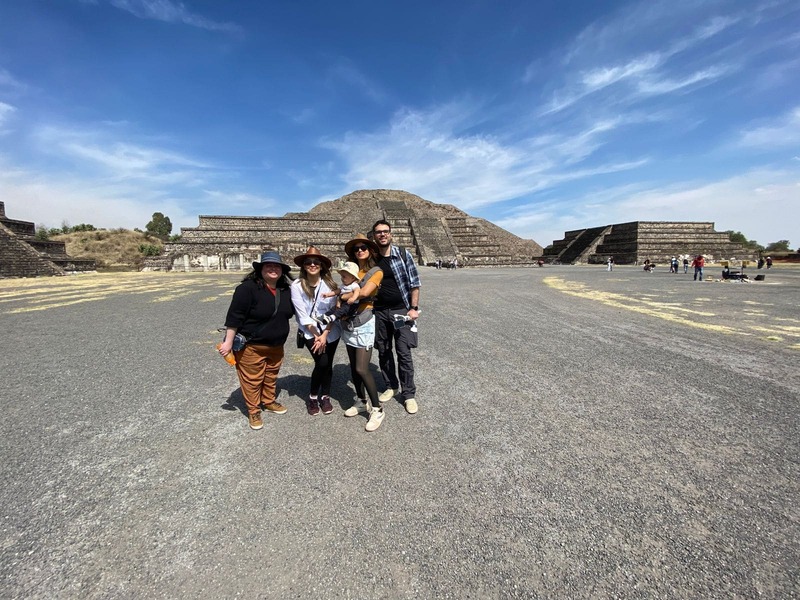 Zócalo, Cidade do México. Vista Pirâmide da Lua