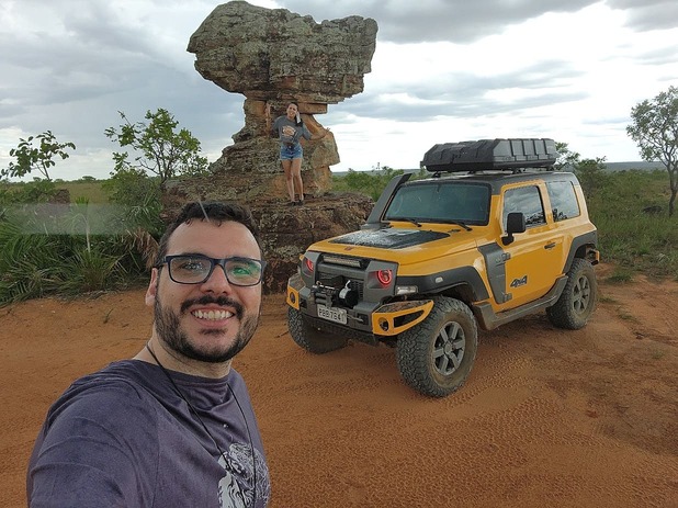 Pedra da Baliza. Marco da Divisa entre Bahia e Tocantins
